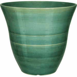 15 Jade Green Curved Handmade Ceramic Planter Pottery Pottery