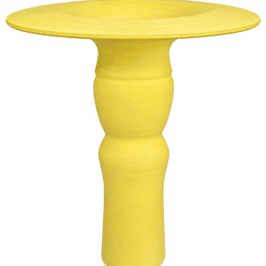 Floating Top Porcelain Flower Pot Sun Yellow Slender 2