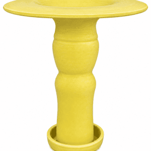Floating Top Porcelain Flower Pot Sun Yellow Slender